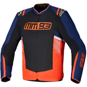 Alpinestars T-SPS Air V2 MM93 collection fluo raudona-mėlyna-juoda-balta motociklininko striukė