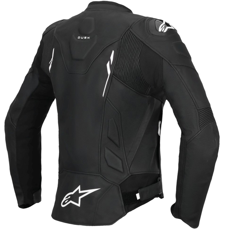 Alpinestars Stella Dusk Moteriška juodai balta odinė motociklininko striukė
