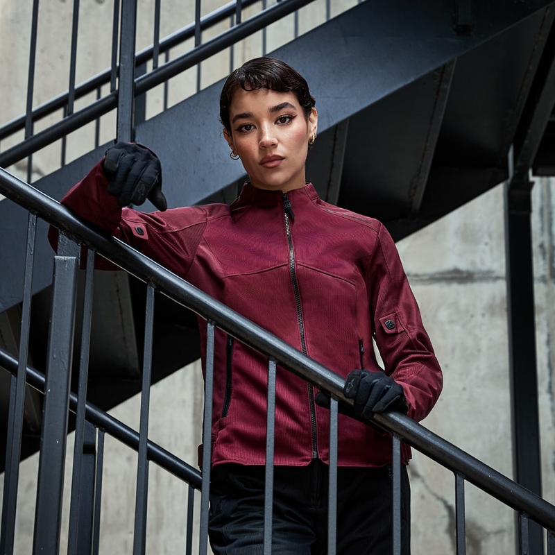 "Alpinestars" moteriška STELLA C-1 AIR violetinė motociklininko striukė