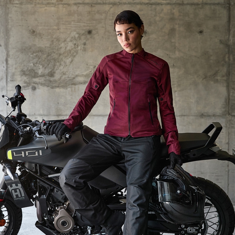 "Alpinestars" moteriška STELLA C-1 AIR violetinė motociklininko striukė