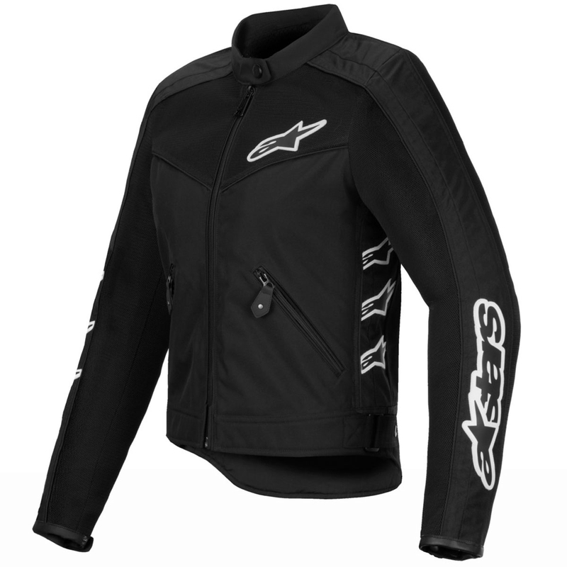 "Alpinestars" moteriška STELLA T-DYNO AIR juodai balta motociklininko striukė