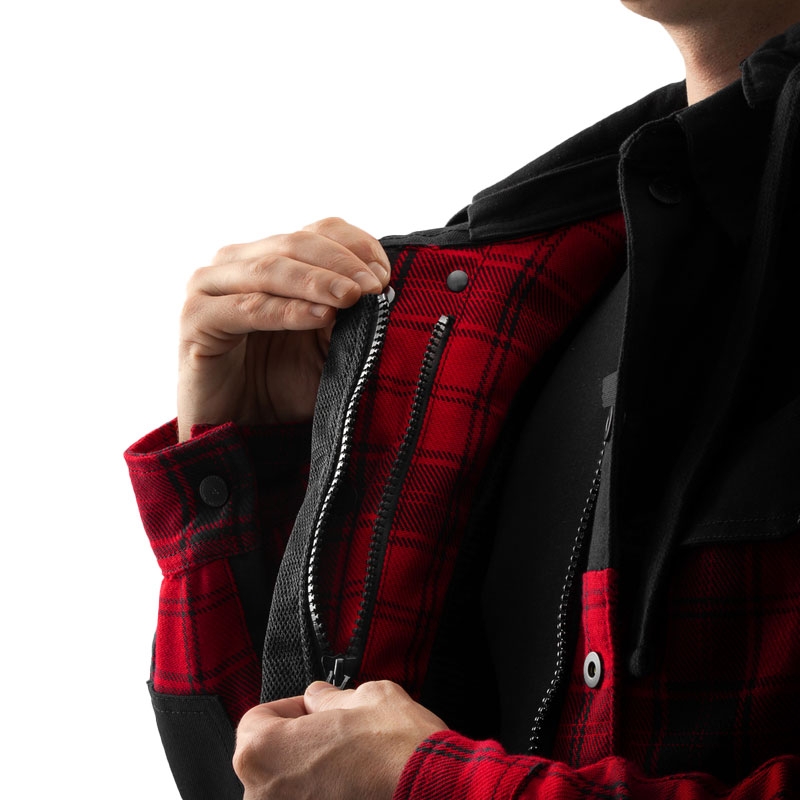 „Rebelhorn Shifter“ motociklo marškinėliai juodi-raudoni