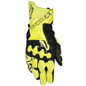 Alpinestars GP Plus R V3 fluo geltonos-juodos motociklininko pirštinės