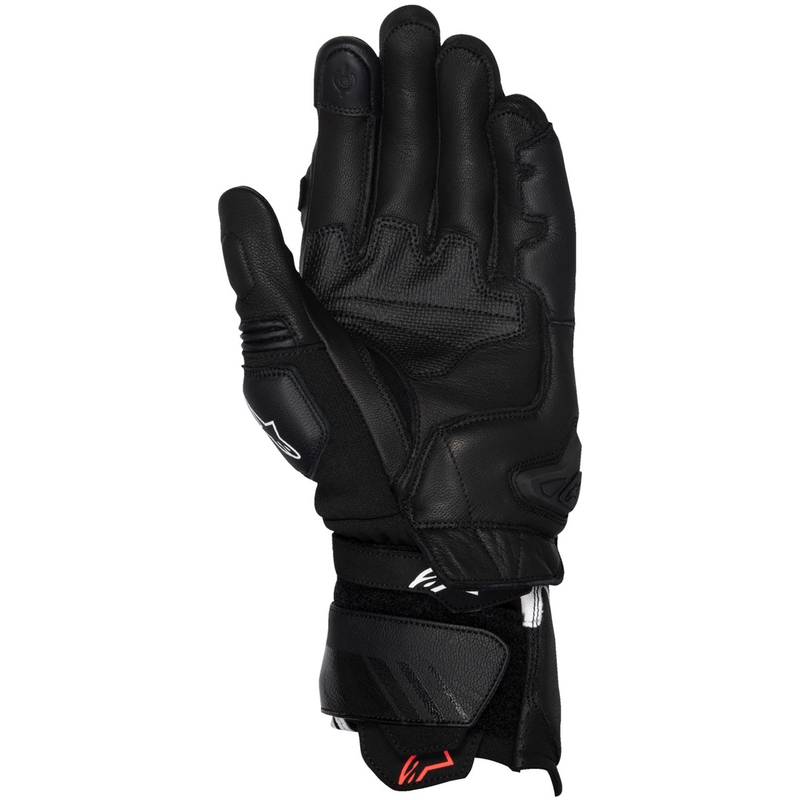 Alpinestars GP Plus R V3 motociklininko pirštinės juodai baltos