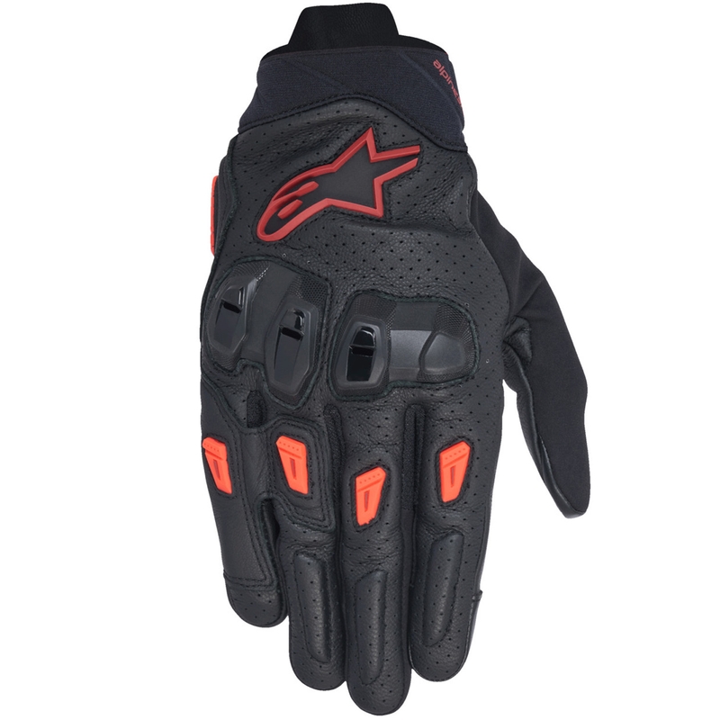 "Alpinestars SP X 7" juodai tamsiai raudonos motociklininko pirštinės