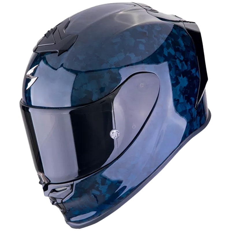 Integruotas motociklininko šalmas Scorpion EXO-R1 EVO CARBON AIR ONYX mėlynas