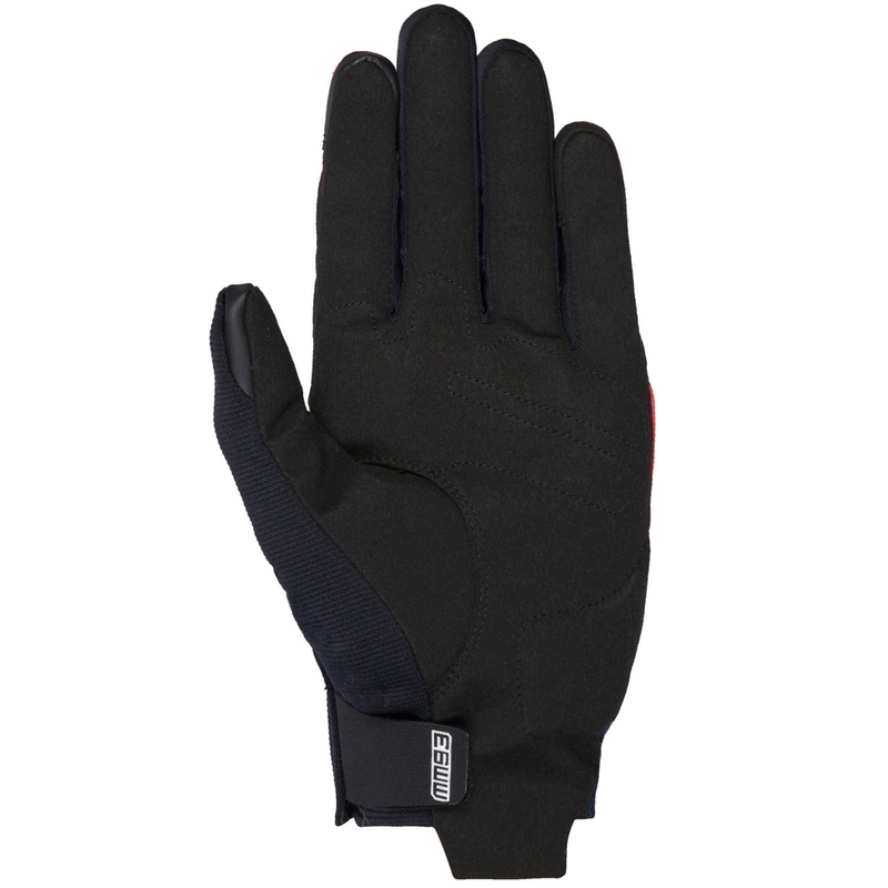Alpinestars Reef V2 MM93 collection fluo raudonos-mėlynos-baltos motociklininko pirštinės