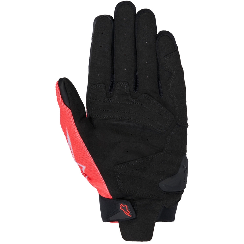 Alpinestars SP X 1 MM93 collection fluo raudonos-mėlynos-juodos-juodos-baltos motociklininko pirštinės