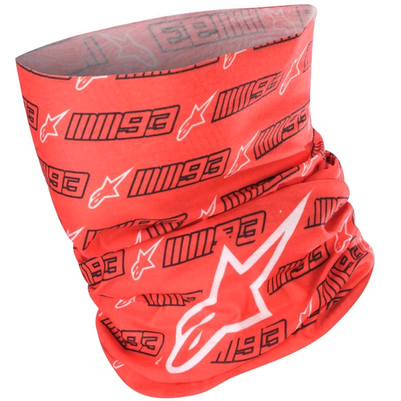 Alpinestars MM93 antkaklis raudonai-juodai-baltai kolekcija