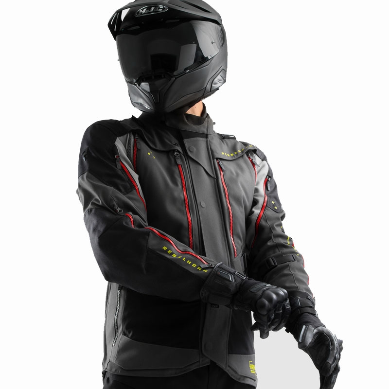 Rebelhorn Hardy 3.0 antracito, pilkai geltonos spalvos motociklininko striukė