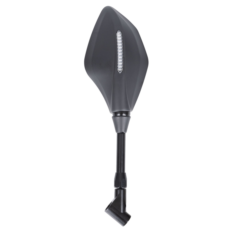 Galinio vaizdo veidrodis su integruotu indikatoriumi "Oxford Signal" juodas kairysis