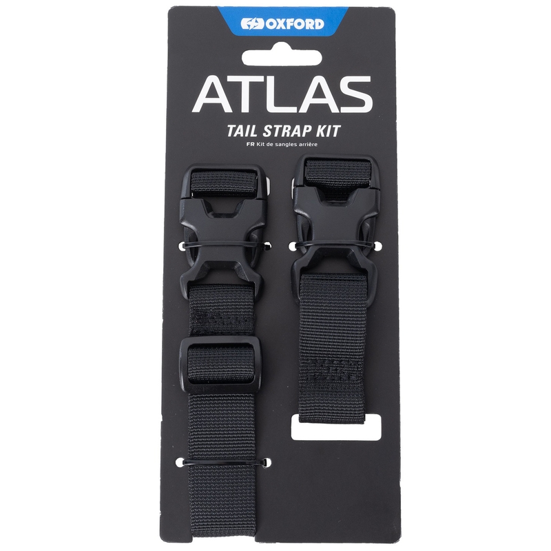 "Oxford Atlas Advanced Tail Straps Kit" juodos spalvos