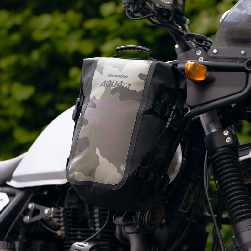 "Oxford AQUA C7 Crash Bar Bag" 7 l kamufliažas