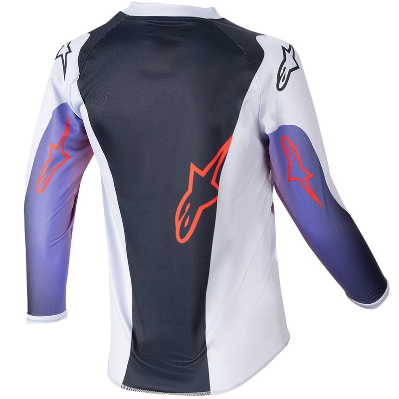 Dětský motokrosový dres Alpinestars Racer Hoen světle šedo-gradient-černý