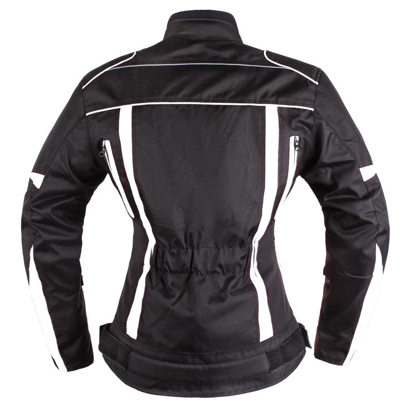 Dámská bunda na motorku RSA Queen černo-bílá výprodej