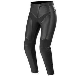 Alpinestars Stella Vika V2 Moteriškos odinės motociklininko kelnės Black