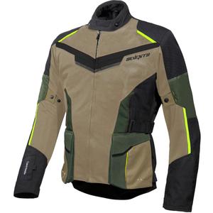 Motociklininko striukė Seventy Degrees SD-JT70 Atacama sand-green-fluo yellow