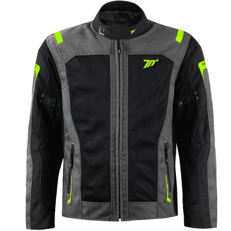 Motociklininko striukė Seventy Degrees SD-JT66 Sahara black-fluo yellow