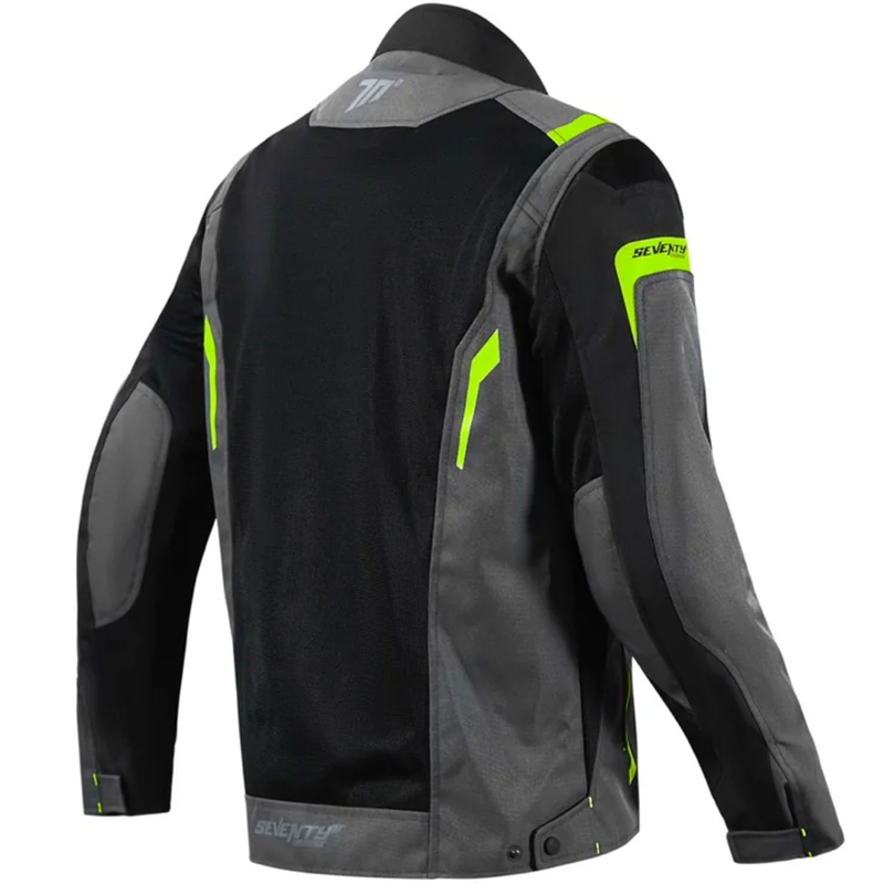 Motociklininko striukė Seventy Degrees SD-JT66 Sahara black-fluo yellow