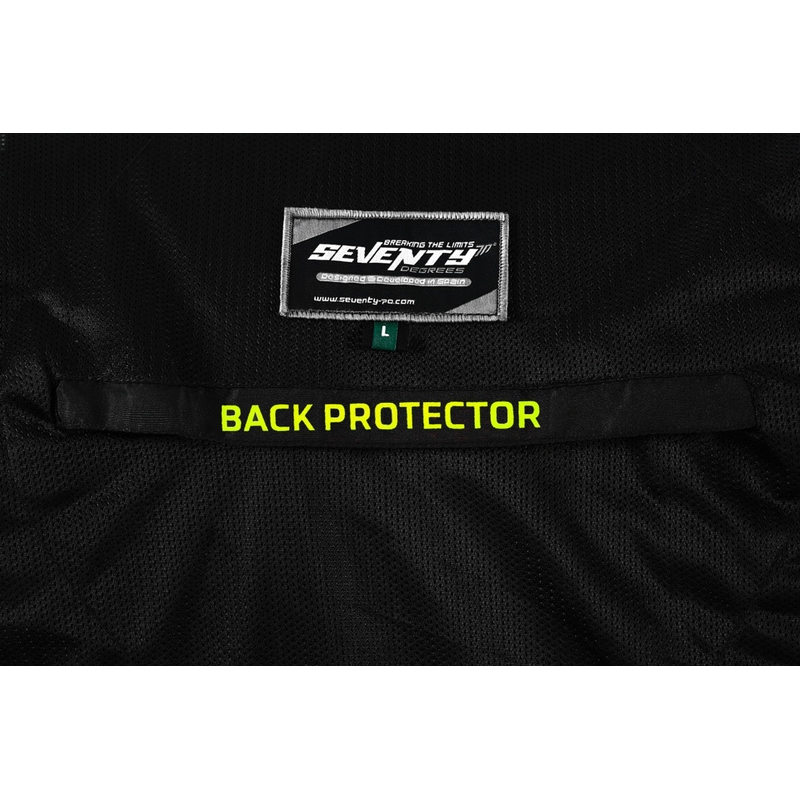 Motociklininko striukė Seventy Degrees SD-JT66 Sahara black-fluo yellow
