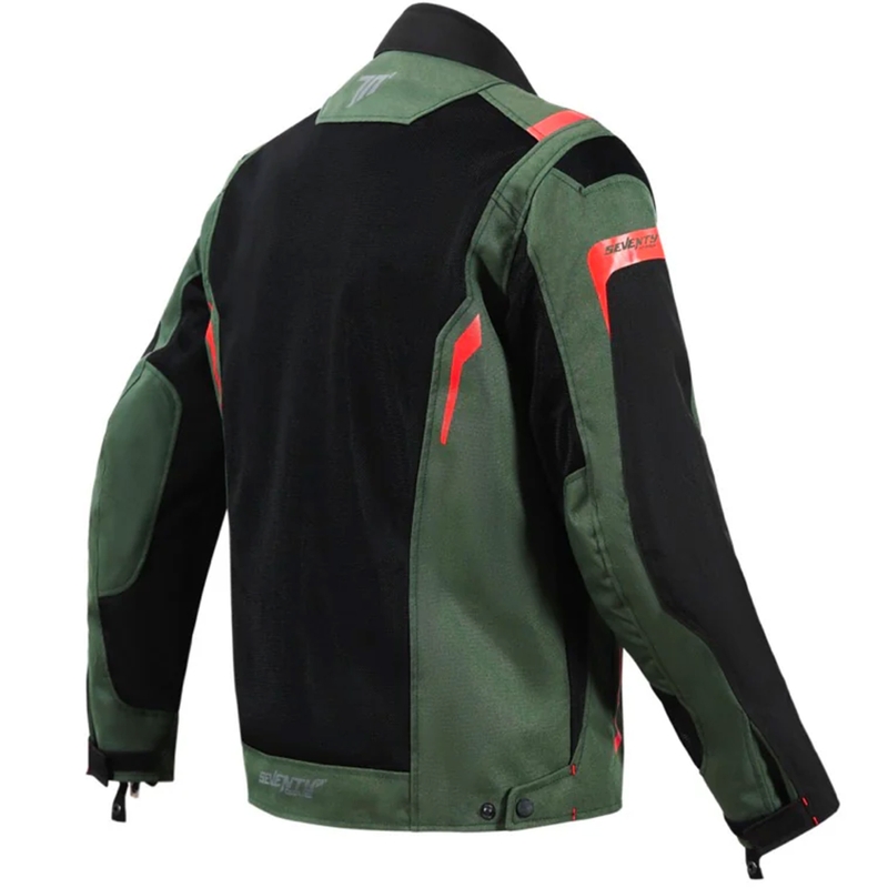 Motociklininko striukė Seventy Degrees SD-JT66 Sahara khaki-red