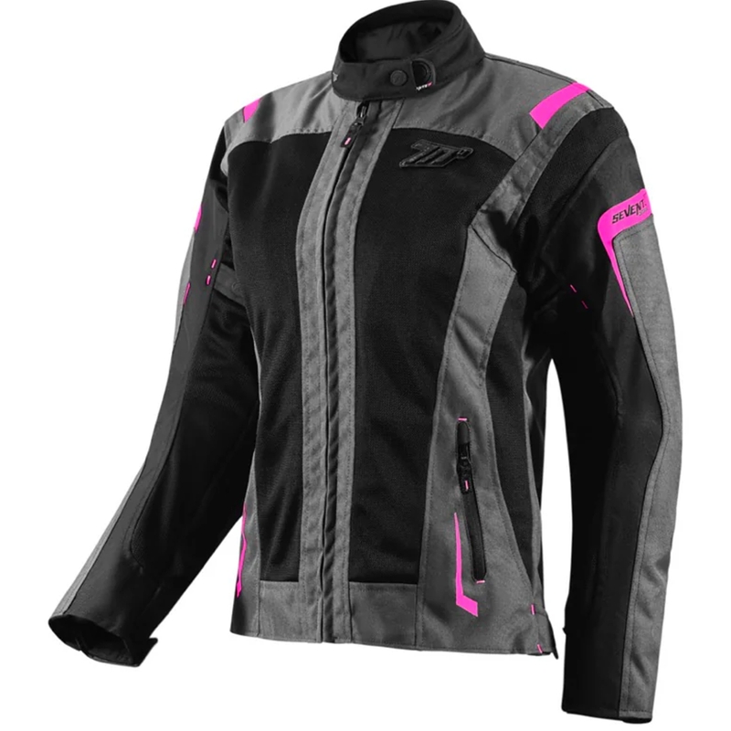 Moteriška motociklininko striukė Seventy Degrees SD-JT68 Sahara grey-pink