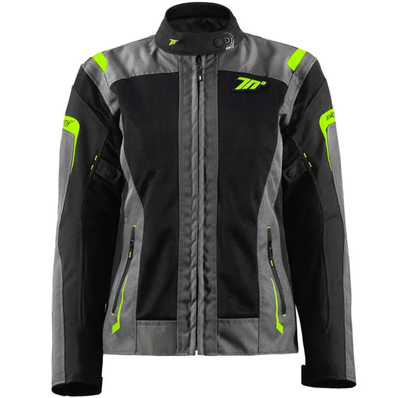 Moteriška motociklininko striukė Seventy Degrees SD-JT68 Sahara black-fluo yellow