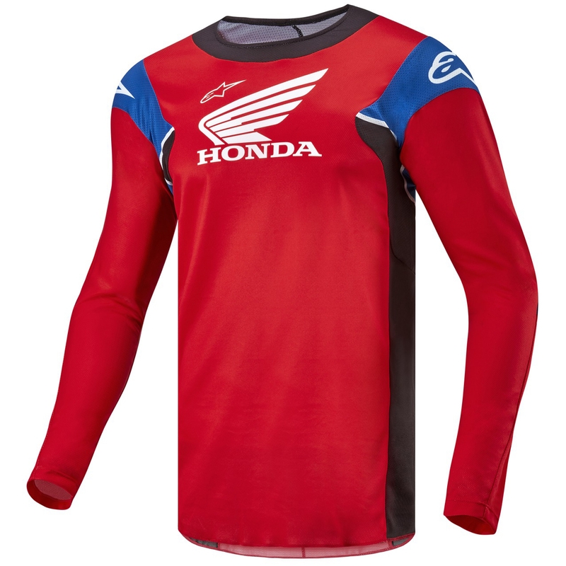 "Alpinestars Racer Iconic Honda collection" raudonai-juodai-mėlynai-balti motokroso marškinėliai