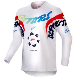 Vaikiški motokroso marškinėliai Alpinestars Racer Hana white