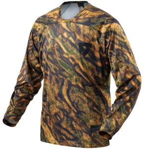 Motokroso marškinėliai Revit Emulsion ruda-juoda