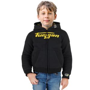 Furygan Luxio Kid Juodai geltoni motociklininko marškinėliai