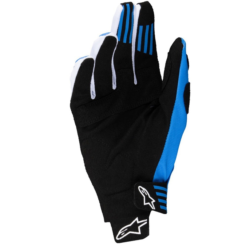 Alpinestars Techstar motokroso pirštinės juodos ir mėlynos spalvos