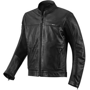 Seventy Degrees SD-JL4 Legend Classic juoda odinė motociklininko striukė