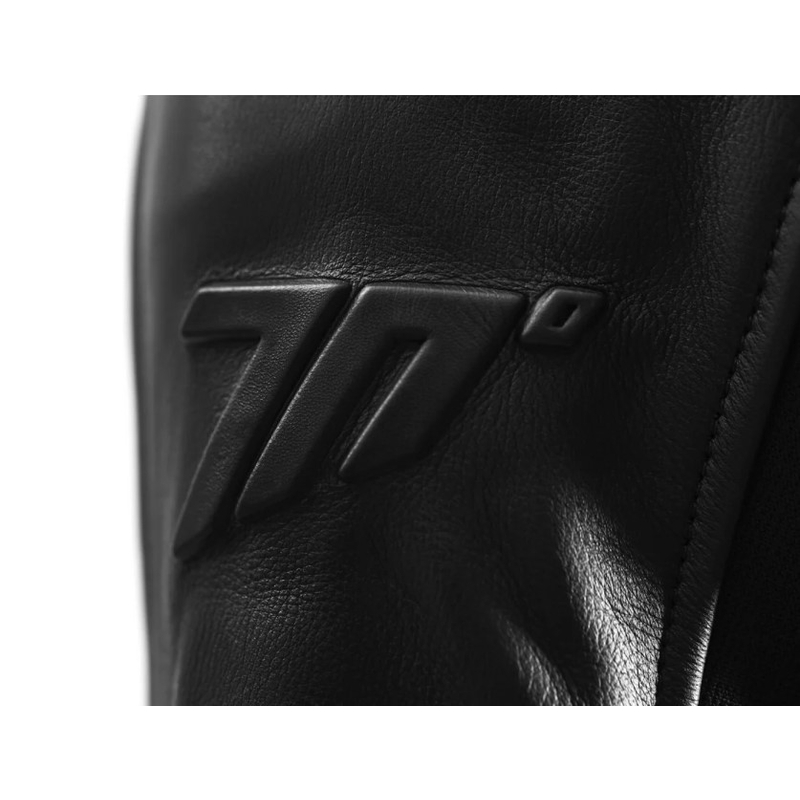Seventy Degrees SD-JL4 Legend Classic juoda odinė motociklininko striukė