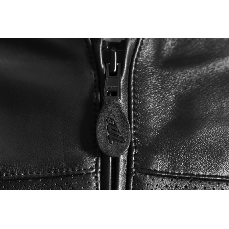 Seventy Degrees SD-JL4 Legend Classic juoda odinė motociklininko striukė