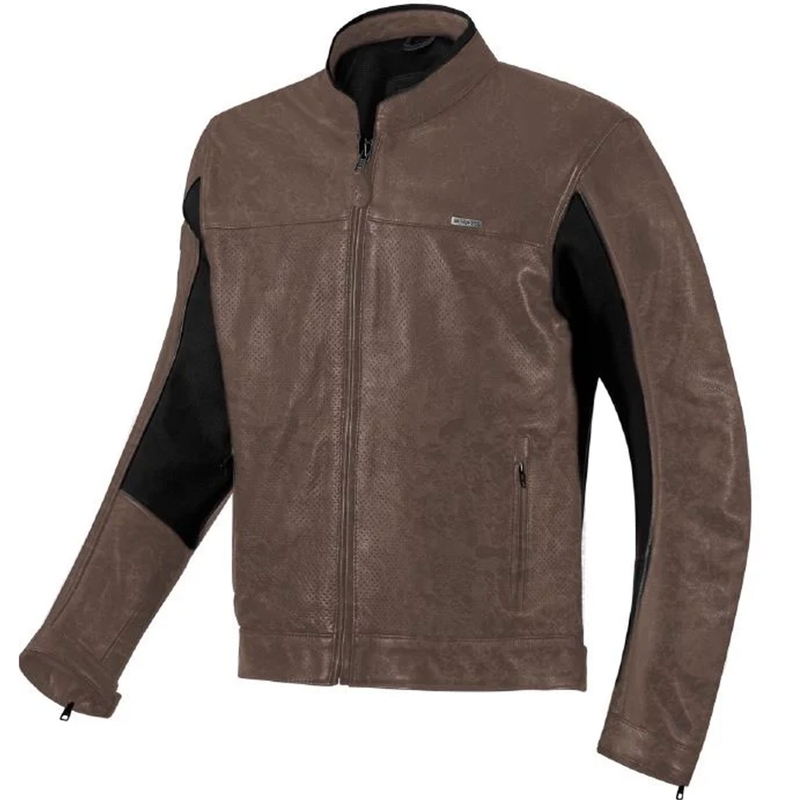 Seventy Degrees SD-JL4 Legend Classic Brown odinė motociklininko striukė