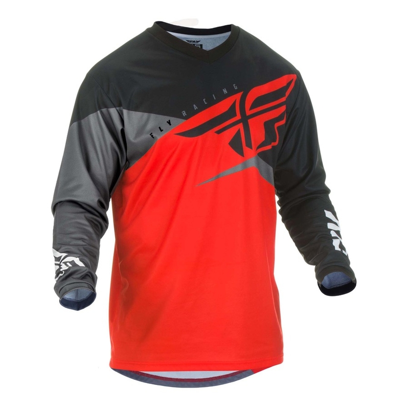 Motokrosový dres FLY Racing F-16 2019 - USA červeno-černo-šedý výprodej
