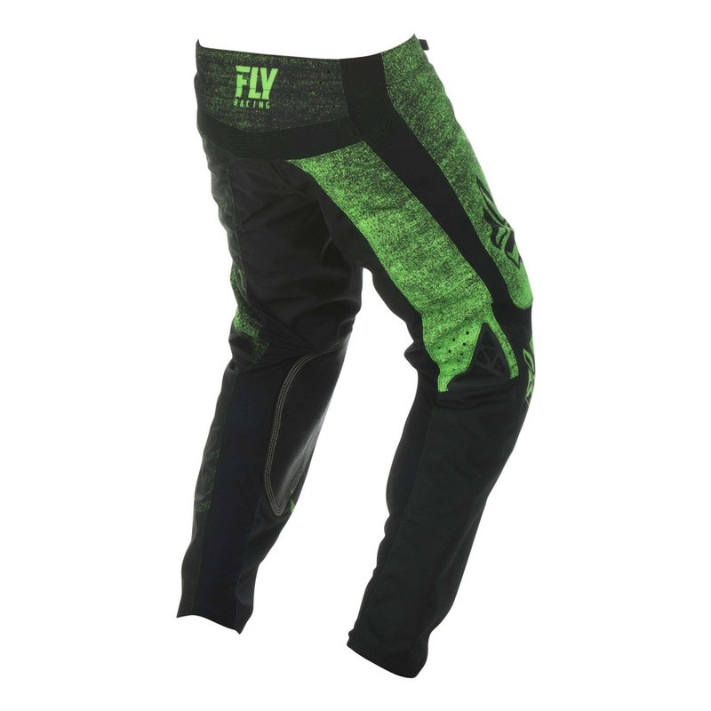 Motokrosové kalhoty FLY Racing Kinetic NOIZ 2019 - USA černo-fluo zelené výprodej