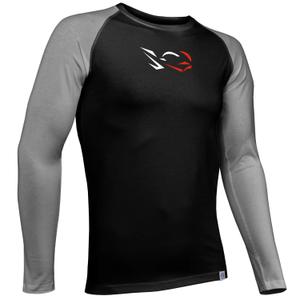 Vyriški funkciniai marškinėliai nanosilver® Combi Ride juoda-pilka