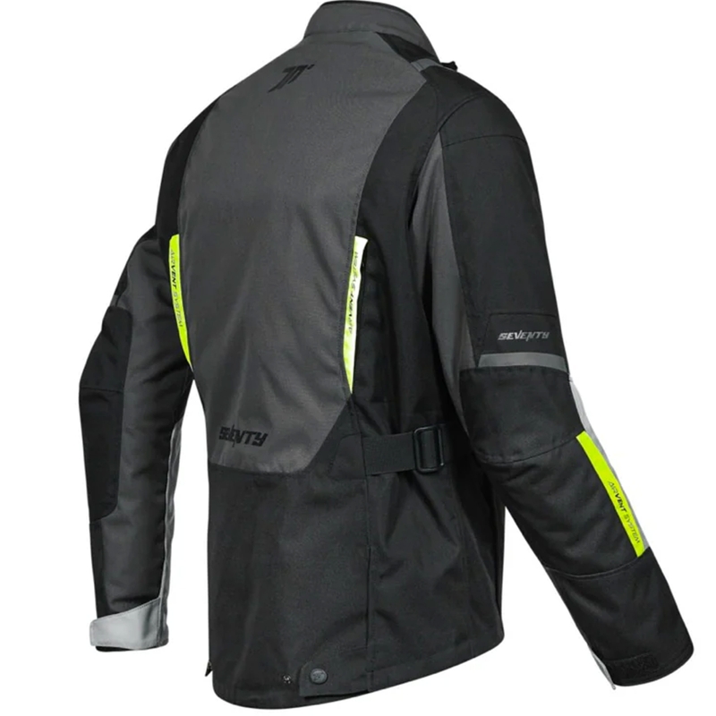 Motociklininko striukė Seventy Degrees SD-JT83 Tonale black-grey-fluo yellow