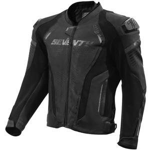 Odinė motociklininko striukė Seventy Degrees SD-JL24 Spoiler juoda