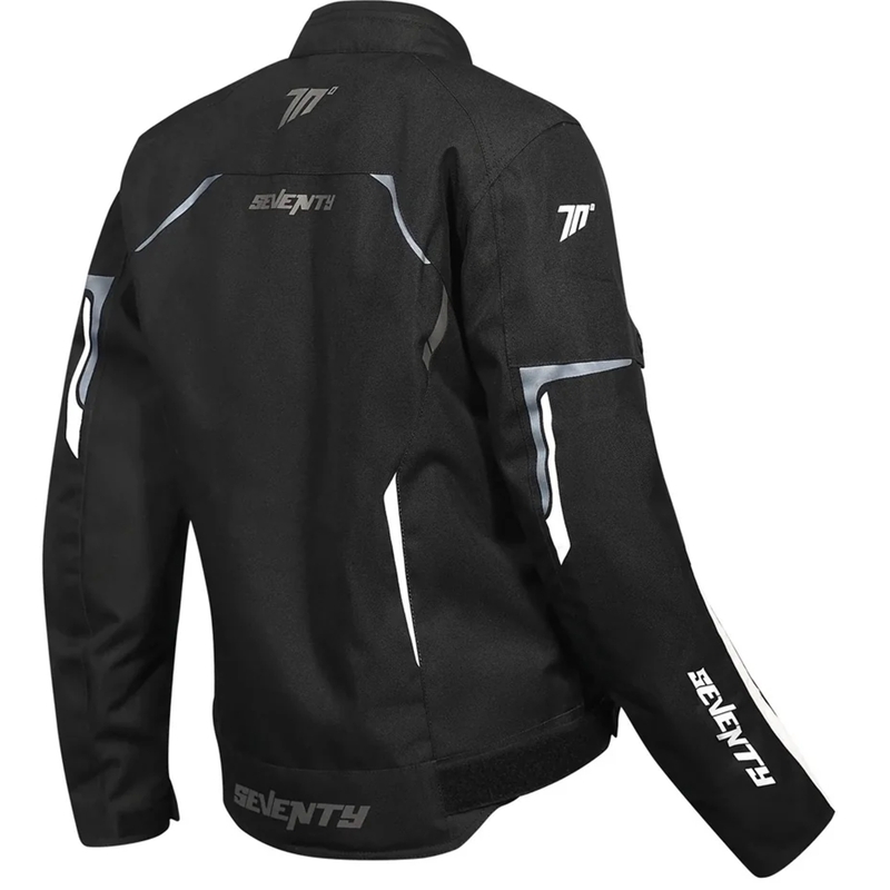 Moteriška Seventy Degrees SD-JR67 Piston Black-Grey-White motociklininko striukė