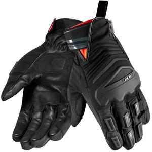 Motociklininko pirštinės Seventy Degrees SD-T13 Aspen Light juodos ir raudonos spalvos