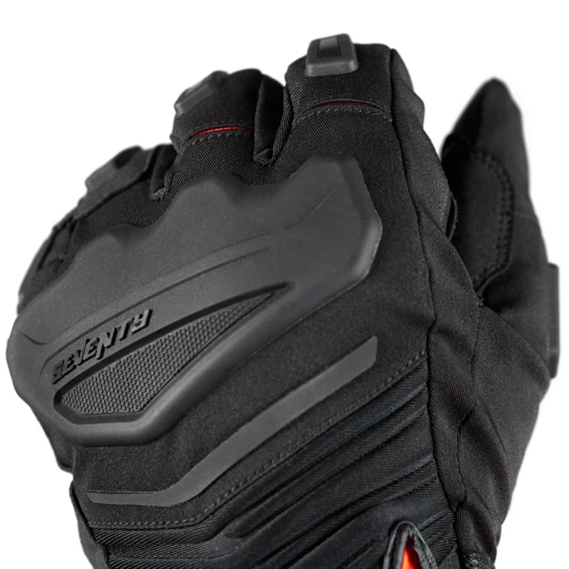 Motociklininko pirštinės Seventy Degrees SD-T13 Aspen Light juodos ir raudonos spalvos