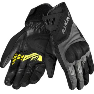 Motociklininko pirštinės Seventy Degrees SD-T55 Atak black-fluo yellow