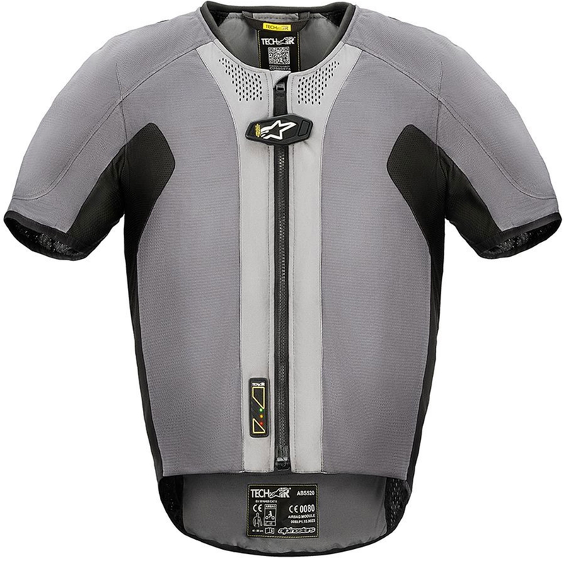 Oro pagalvių liemenė Alpinestars TECH-AIR®5 sistema pilkai juoda