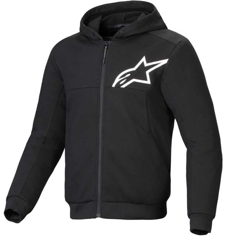Alpinestars Chrome V2 Sportas Juodai baltas motociklininko gobtuvas