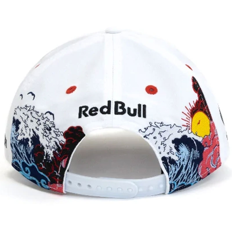 Kšiltovka Red Bull Racing F1 Max Verstappen SE Japonsko bílá