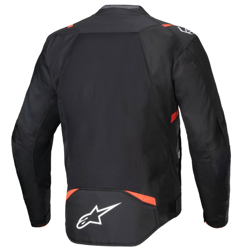 Alpinestars T-SPS Air V2 motociklo striukė, juoda-fluorescencinė raudona