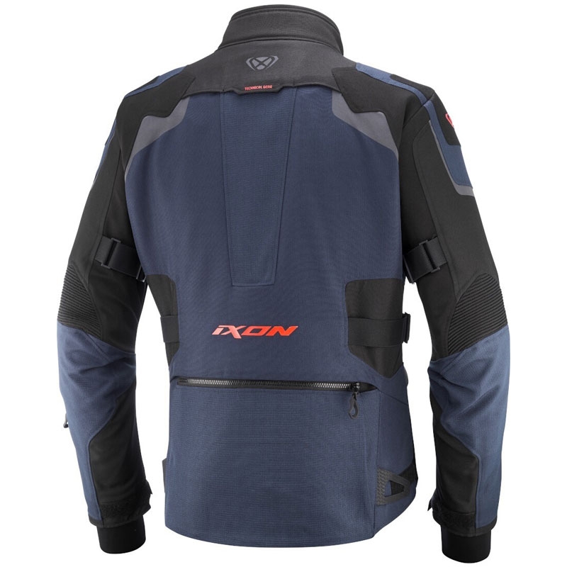 Motociklininko striukė IXON Odin blue-black-fluo red